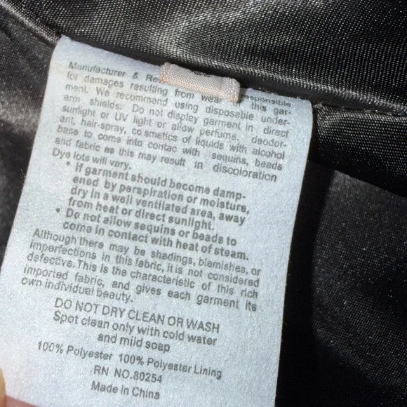 Alyce Paris Metallic Jacquard Fit & Flare Cocktail Dress Size 6 Blue & Red Prom - Picture 9 of 10